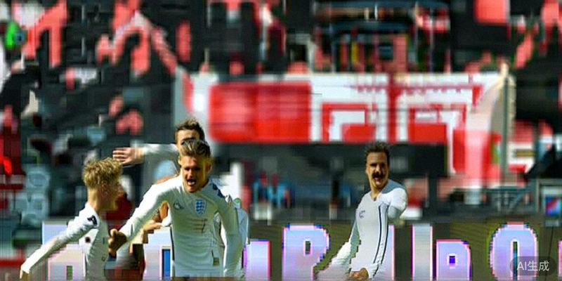英格兰队的贝林厄姆、萨卡、福登等年轻球员在比赛中庆祝进球