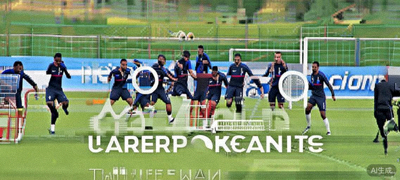 法国国家足球队在克莱枫丹训练基地进行高强度战术演练，主教练德尚在场边指导