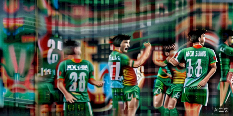 该亚洲新军在小组赛最后一轮比赛中庆祝关键进球的瞬间