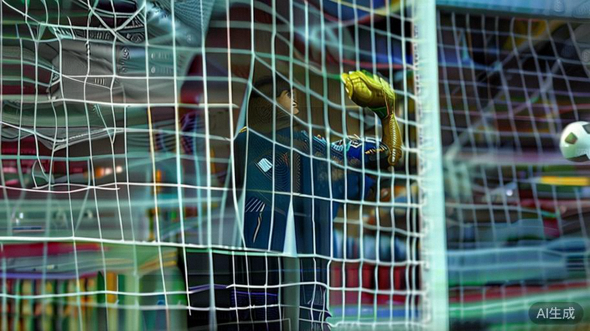 亚洲球队门将在点球大战中飞身扑出卫冕冠军球员射出的关键点球瞬间