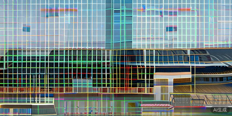 2026世界杯某新建体育场施工现场航拍图，显示主体结构已完工