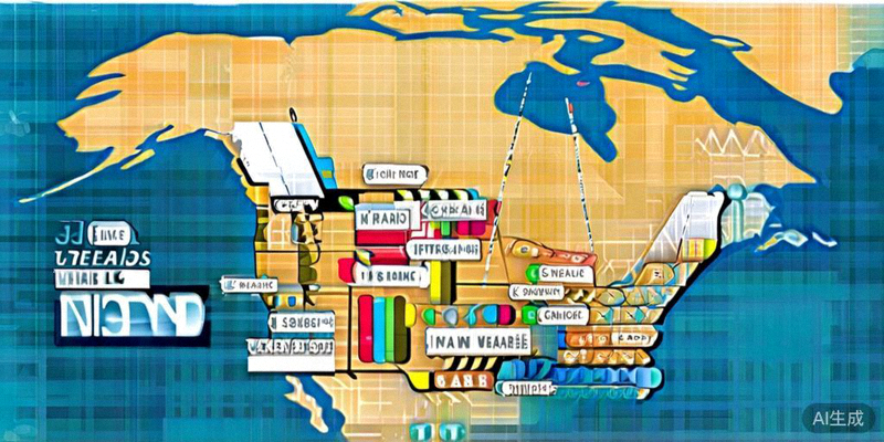 北美地图清晰标注出2026世界杯16个举办城市的地理位置