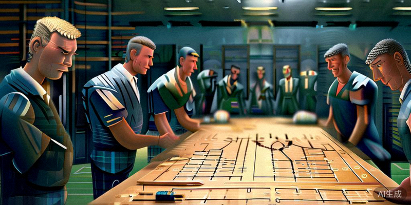 几位知名国家队主教练在战术板前讨论的场面