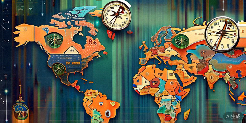 显示不同时区时间的世界地图和时钟，用于转换世界杯比赛时间