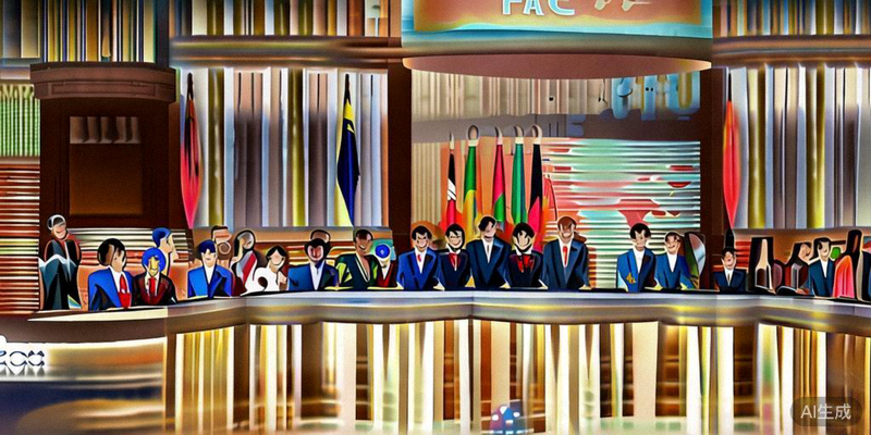 亚足联2026世界杯预选赛抽签仪式现场，各国家队代表出席