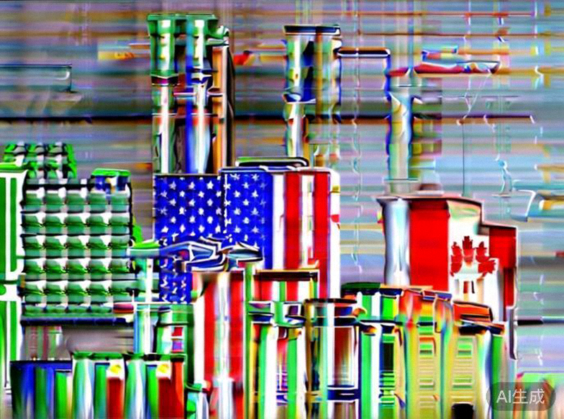 2026世界杯三大主办国美国、加拿大、墨西哥的国旗与代表性体育场馆