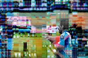 阿根廷国家队队长梅西在训练中指导年轻球员的现场照片