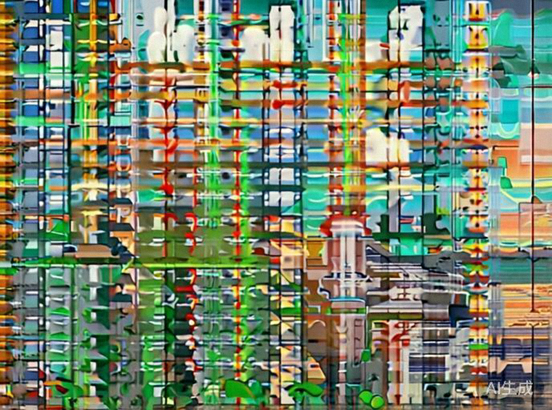 洛杉矶玫瑰碗体育场经典的碗状造型，被绿树和山丘环绕，阳光明媚