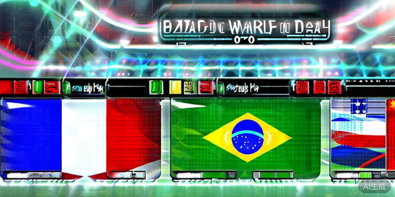 模拟的2026世界杯死亡之组对阵图，包含法国、巴西、荷兰等强队