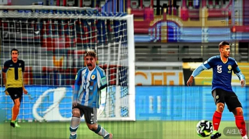 2026世界杯小组赛另一场焦点战阿根廷对阵法国比赛中，梅西与姆巴佩同场竞技的瞬间