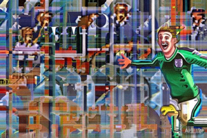 英格兰队球星贝林厄姆在比赛中庆祝进球，充满激情