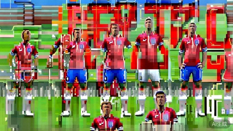 英格兰队赛前合影，凯恩、贝林厄姆、萨卡、福登等球星表情坚定