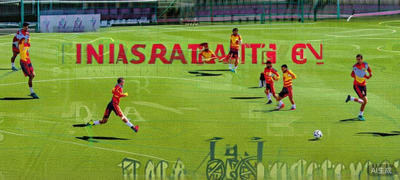 西班牙国家队在训练场上进行控球和跑位训练