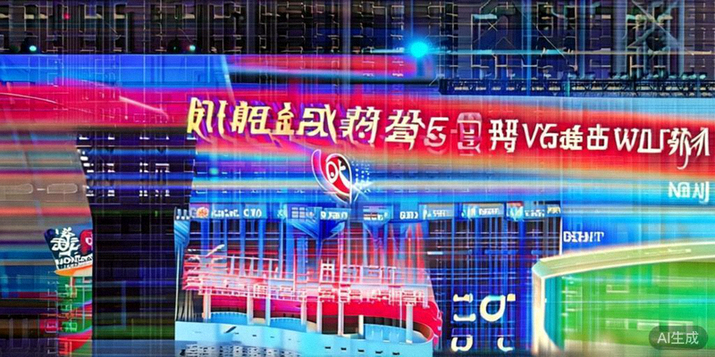 2026世界杯官方中文资讯平台上线发布会现场，背景是巨大的平台首页屏幕