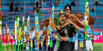 阿根廷国家男子足球队在2022年卡塔尔世界杯夺冠后全队庆祝的精彩瞬间