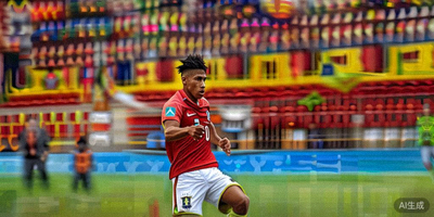 巴西球星维尼修斯在皇家马德里队比赛中展现出色盘带技巧的镜头