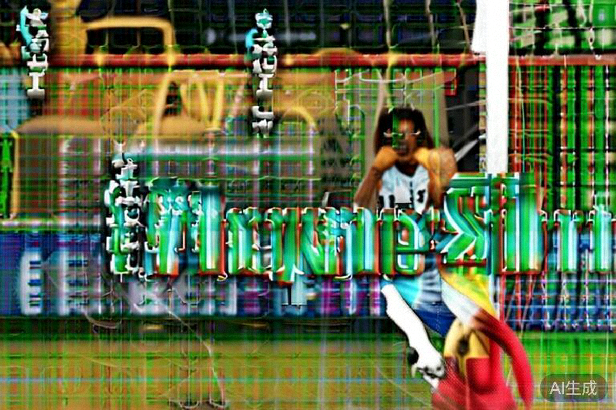 巴西球星内马尔打进个人第二球后，张开双臂狂奔庆祝，背景是沮丧的阿根廷后卫