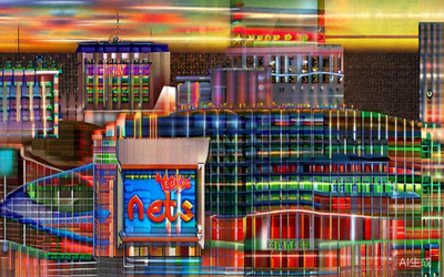 纽约大都会体育场外部全景，这里是2026世界杯决赛举办地