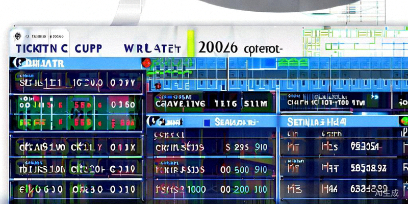 票务中心界面截图，展示2026世界杯不同比赛和座位的门票价格选择
