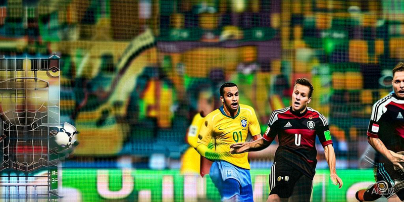 巴西队与德国队在2026世界杯八分之一决赛中激烈拼抢的赛场瞬间