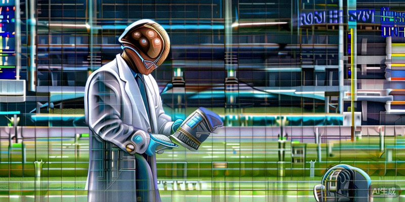 洛杉矶SoFi体育场技术人员正在检查决赛场地的混合草皮系统，使用专业仪器测量草纤维密度