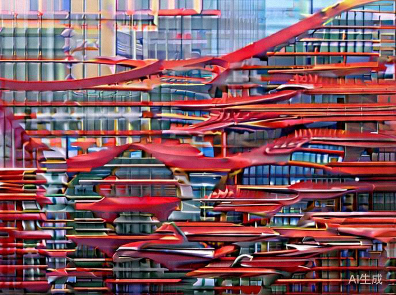 瓜达拉哈拉阿克伦体育场现代化的外部设计，以红色为主色调