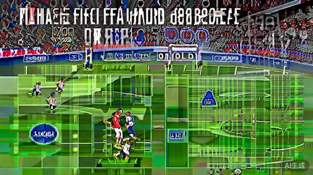 2026世界杯八强战法国对阵英格兰的比赛全景，双方球员在中场激烈拼抢